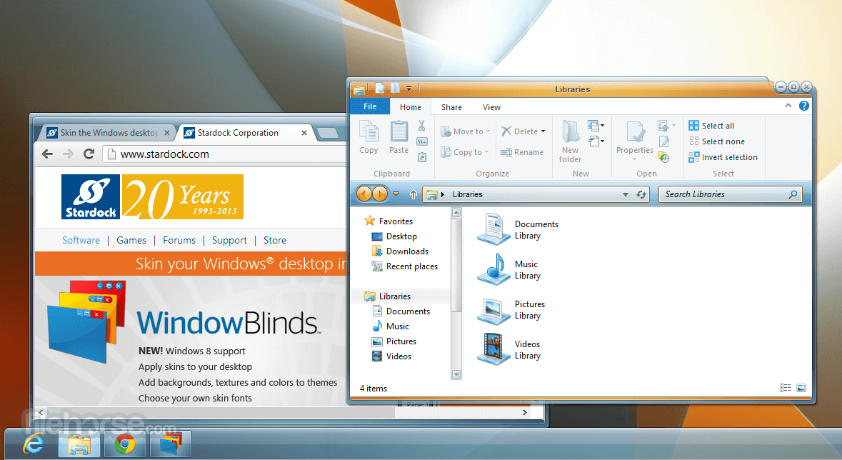 windowblinds windows xp theme
